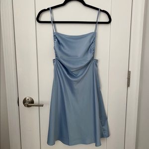 Danielle Bernstein Light Blue Mini Slip Dress